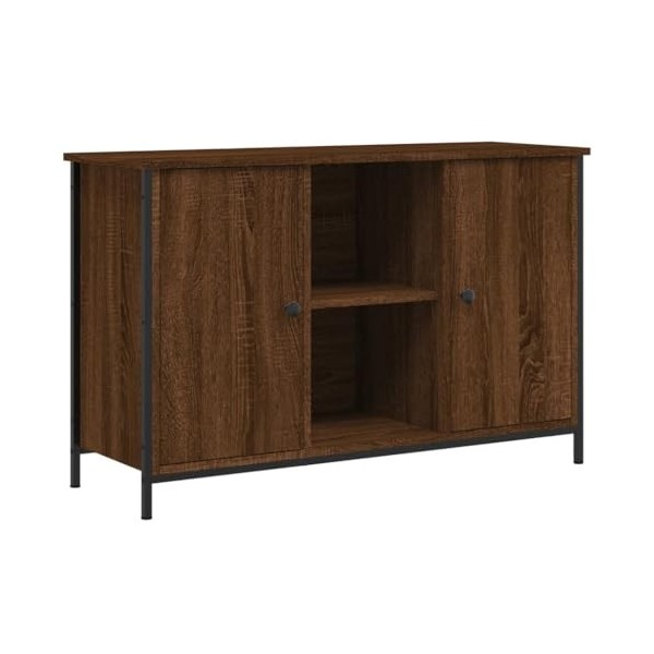Meuble TV de jardin en chêne marron 100 x 35 x 65 cm