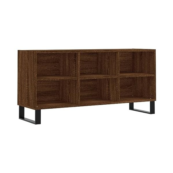 RAUGAJ Centres de divertissement et meubles TV - Meuble TV en chêne marron - 103,5 x 30 x 50 cm - En bois dingénierie