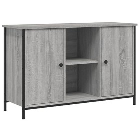 Home Furniture Meuble TV de jardin en bois Sonoma Gris 100 x 35 x 65 cm