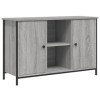 Home Furniture Meuble TV de jardin en bois Sonoma Gris 100 x 35 x 65 cm