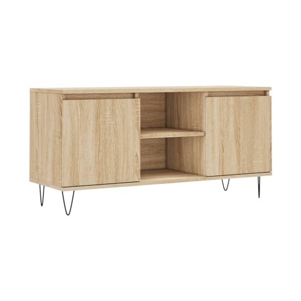 TALCUS Meuble TV de jardin en chêne Sonoma 104 x 35 x 50 cm