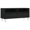 DCRAF Meuble TV noir 100 x 34,5 x 44,5 cm en bois dingénierie