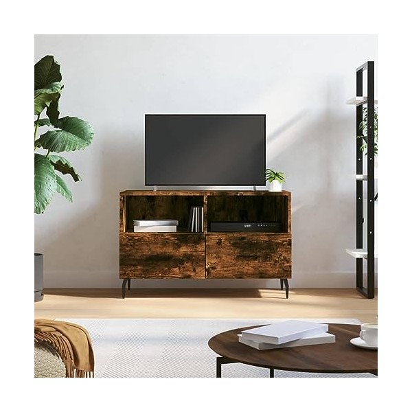 XLUMIO Meuble TV de jardin en chêne fumé 80 x 36 x 50 cm