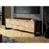 Mirjan24 Berizo 160 Meuble TV bas avec 2 tiroirs et 2 portes, meuble TV, meuble TV, meuble bas, meuble TV chêne Wotan/chêne 