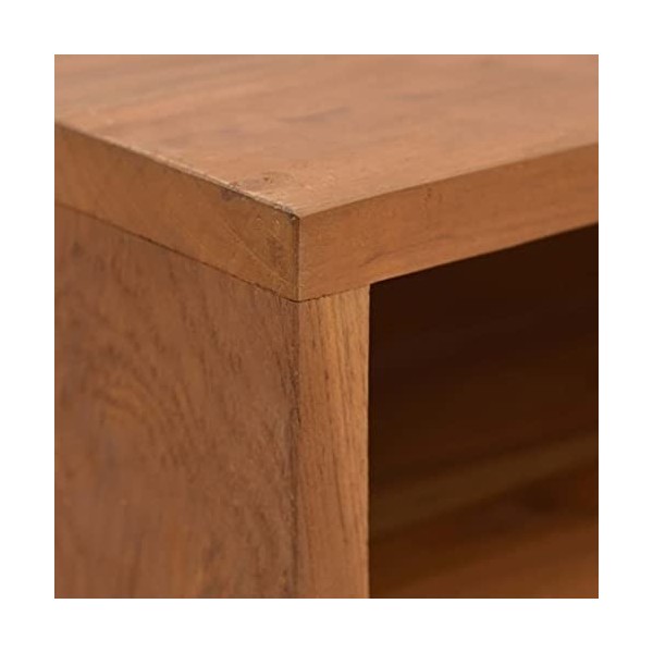 Meuble TV avec 2 tiroirs | Style Classique | Rangement matériel télé Audio Video Gaming | 110x30x40cm Marron