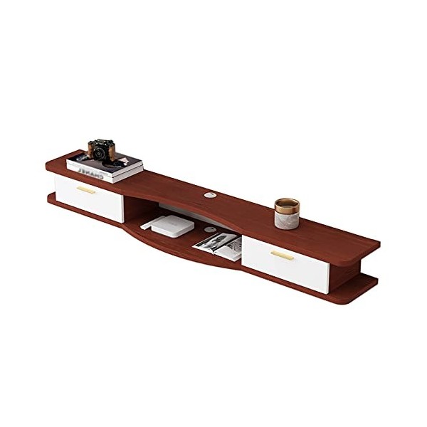 WANGPP Meuble TV Flottant,Étagère TV Murale,Meuble TV Suspendu,Composant Darmoire De Centre De Divertissement,avec Porte Et 