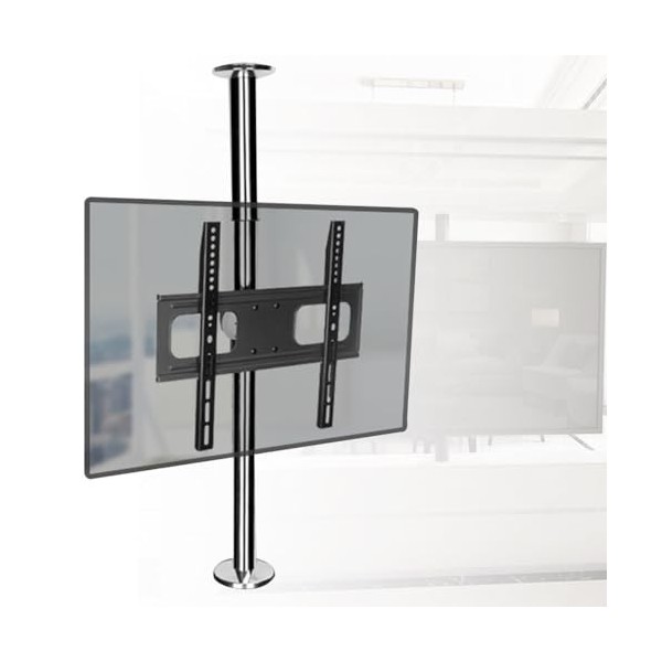 Support TV Inclinable Et Pivotant - Support De Sol À Cadre Rotatif À 360 Degrés pour Téléviseur LCD, Support Tournant De Cloi