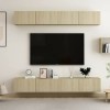 VEEKI Meuble TV, Meuble TV Suspendu, Meuble, Meuble TV avec Rangement，Meuble Industriel, Convient pour Salon ou Chambre, Meub