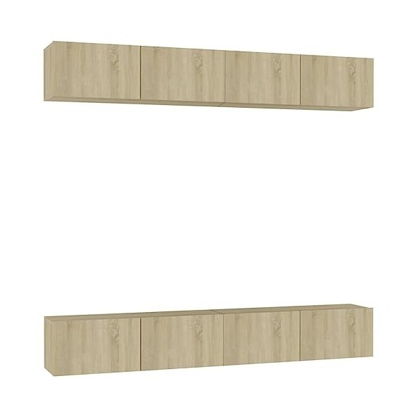 VEEKI Meuble TV, Meuble TV Suspendu, Meuble, Meuble TV avec Rangement，Meuble Industriel, Convient pour Salon ou Chambre, Meub