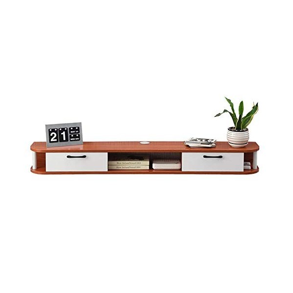 Meuble TV mural àétagère flottante, console TV, support de rangement multimédia pour la maison, meuble TV, étagère DVD, décod