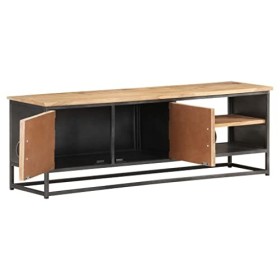 vidaXL Meuble TV en Bois Massif dacacia 120 x 30 x 40 cm
