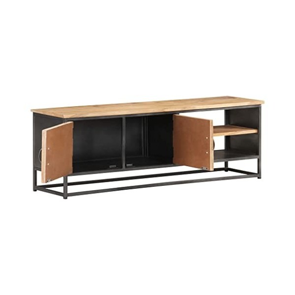 vidaXL Meuble TV en Bois Massif dacacia 120 x 30 x 40 cm