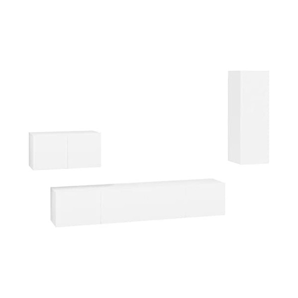 VEEKI Meuble TV, Meuble TV Suspendu, Meuble TV Industriel, Meuble TV Bois, Meuble Chambre, Convient pour Salon ou Chambre, En