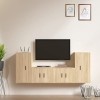 VEEKI Meuble TV, Meuble TV Suspendu, Meuble TV Industriel, Meuble TV Bois, Meuble Chambre, Convient pour Salon ou Chambre, En