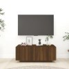 Meuble TV Chêne Marron 100x35x40 cm Bois dingénierie - Meuble télé, Meuble TV Industriel, Meuble Chambre, Convient pour Salo