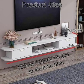 CENAP Meuble TV Suspendu,Étagère TV Flottante, Meuble Télévision Mural Meuble TV Mural Meuble Télé Flottant Étagère TV Murale