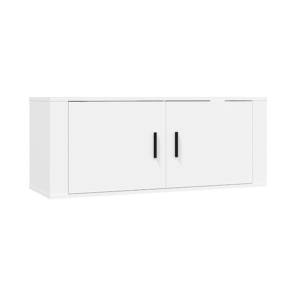 Meuble TV,Banc TV,Meuble TV Suspendu,Étagère TV Flottante, Support de Télévision Flottant Fixé au Mur Centre de Console Multi