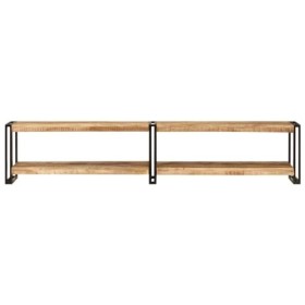 BaraSh Meuble TV 200x30x40 cm Bois Massif de manguier,Meuble TV Étagère,Meuble dangle TV,Meuble Haut Salon