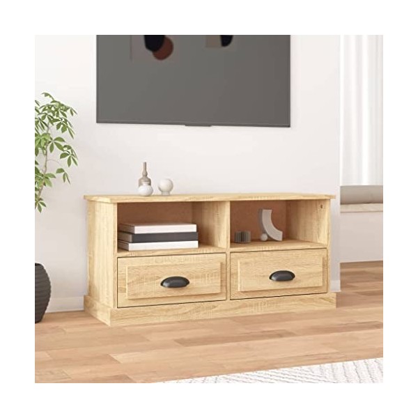 Meuble TV en chêne Sonoma 93 x 35,5 x 45 cm