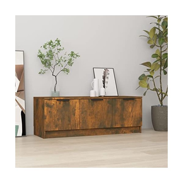 VEEKI Meuble TV, Meuble TV Suspendu, Meuble TV Industriel, Meuble TV Bois, Meuble Chambre, Convient pour Salon ou Chambre, Ch