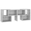 Meuble TV Gris béton 104x30x52 cm Aggloméré - Meuble TV, Armoire Basse Centre, Support Télé pour Salon Chambre,