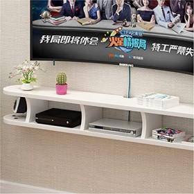 BAIHAO Étagère Flottante Murale Support de Console multimédia Étagères Audio-vidéo pour boîtier de câble Lecteurs DVD Console