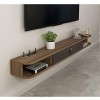 Étagère Flottant Support TV Montage Mural TV Console Media Console avec tiroirs Mur Audio/Video Console TV Composant Cabinet 