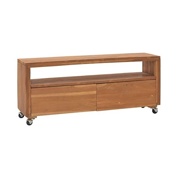 VEEKI Meuble TV, Meuble TV Suspendu, Meuble TV Industriel, Meuble TV Bois, Meuble Chambre, Convient pour Salon ou Chambre, av