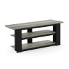 Furinno TV entertainment Center, French Oak Grey, Taille Unique, Bois dense, One Size