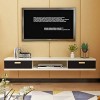 Meuble de télévision Mural Chambre Salon étagère Murale Étagère Flottante avec tiroir Lecteur de DVD Sky Box Set Top Box étag