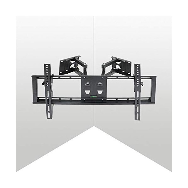 unho Support TV Mural Angle, Support TV Mural Fixe pour Écrans LED LCD Plasma 32-65 Pouces 45 Pouces au Coin , Meuble TV Sup