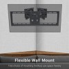 unho Support TV Mural Angle, Support TV Mural Fixe pour Écrans LED LCD Plasma 32-65 Pouces 45 Pouces au Coin , Meuble TV Sup