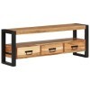 ARKEM Meuble TV 120x30x45 cm Bois dacacia Massif,Meuble TV,Ensemble Meuble TV,Table TV