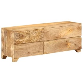 Générique Meuble TV Bois de manguier Solide 110x30x40 cm,27.82 KG,246144, Meubles, Meubles TV