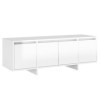 Meuble TV blanc brillant 120 x 30 x 40,5 cm