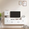 VEEKI Meuble TV, Meuble TV Suspendu, Meuble TV Industriel, Meuble TV Bois, Meuble Chambre, Convient pour Salon ou Chambre, En