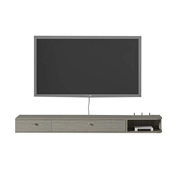 Brooke shop Meuble TV flottant, cloison pour composants TV, console multimédia murale, meuble de salon, étagère DVD/A / 140×2
