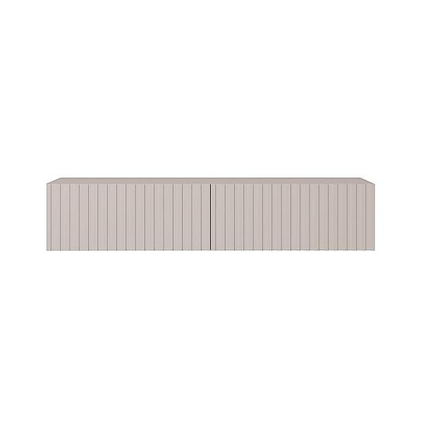Selsey Telire Meuble TV Suspendu, Mélamine, Gris-Beige, 140 cm