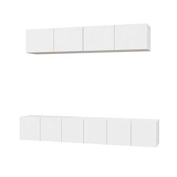 VEEKI Meuble TV, Meuble TV Suspendu, Meuble TV Industriel, Meuble TV Bois, Meuble Chambre, Convient pour Salon ou Chambre, En