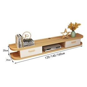 Brooke shop Cloisons flottantes pour meuble TV mural, racks de décodeurs multimédias, grande capacité de charge, gain de plac