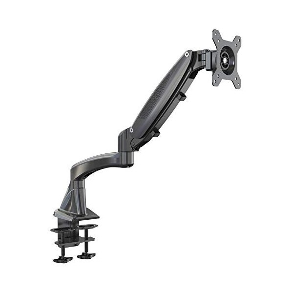 HFTEK® DS112F Support de bureau pour écran support de table pour moniteur desk mount bracket 15 - 27 pouces avec VESA 75/100 