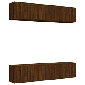 vidaXL Ensemble de Meubles TV 6 pcs Chêne Marron Bois dingénierie