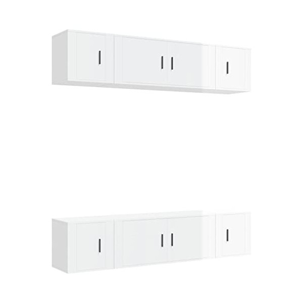 vidaXL Ensemble de Meubles TV 6 pcs Chêne Marron Bois dingénierie