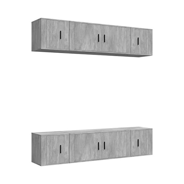 vidaXL Ensemble de Meubles TV 6 pcs Chêne Marron Bois dingénierie