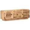 FAMIROSA Meuble TV 120x30x40 cm Bois de Manguier Brut0460