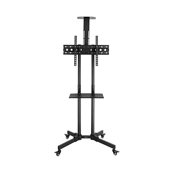Support TV sur Pied à roulettes pour 65 Pouces,Mobile TV de Plancher Robuste pour écran Plat PC LED LCD Plasma et Incurvé lé