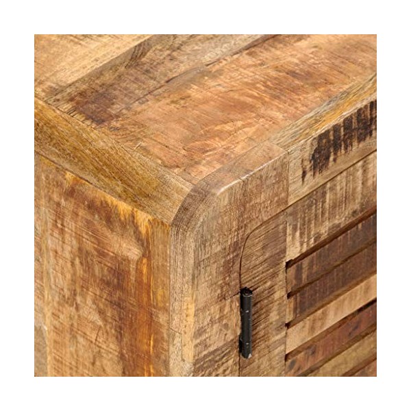 FAMIROSA Meuble TV 120x30x40 cm Bois de Manguier Brut0460