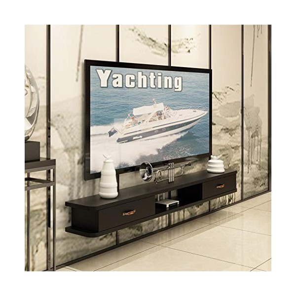Meuble de télévision mural étagère murale étagère flottante TV fond décoration murale étagère meuble de télévision console TV