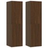 vidaXL Meubles TV muraux 2 pcs Chêne Marron 30,5x30x110 cm