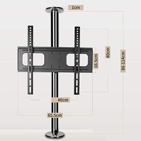 Pied TV Support Universel Support de Sol pour TV - TV LCD, Cadre de Sol Rotatif à 360 degrés, Support Rotatif pour cloison de